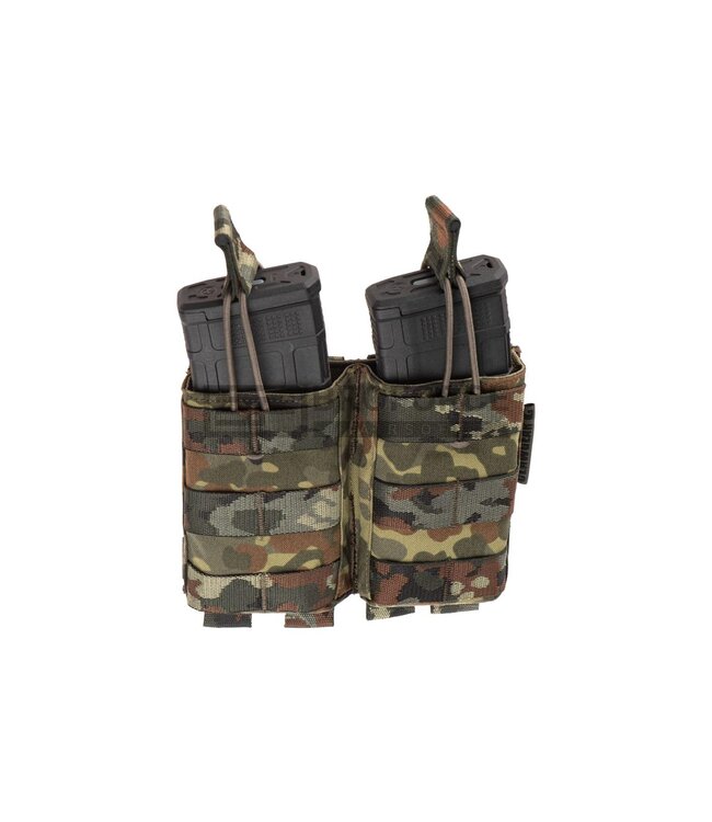 Clawgear 5.56mm Open Double Mag Pouch Core - Flecktarn