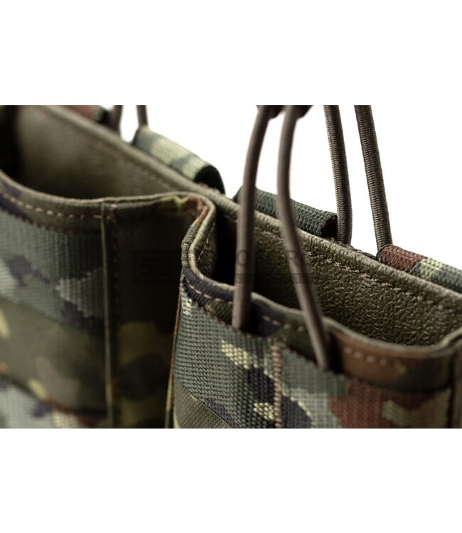Clawgear 5.56mm Open Double Mag Pouch Core - Flecktarn