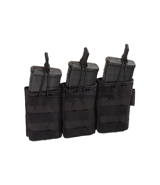Clawgear 5.56mm Open Triple Mag Pouch Core - Black
