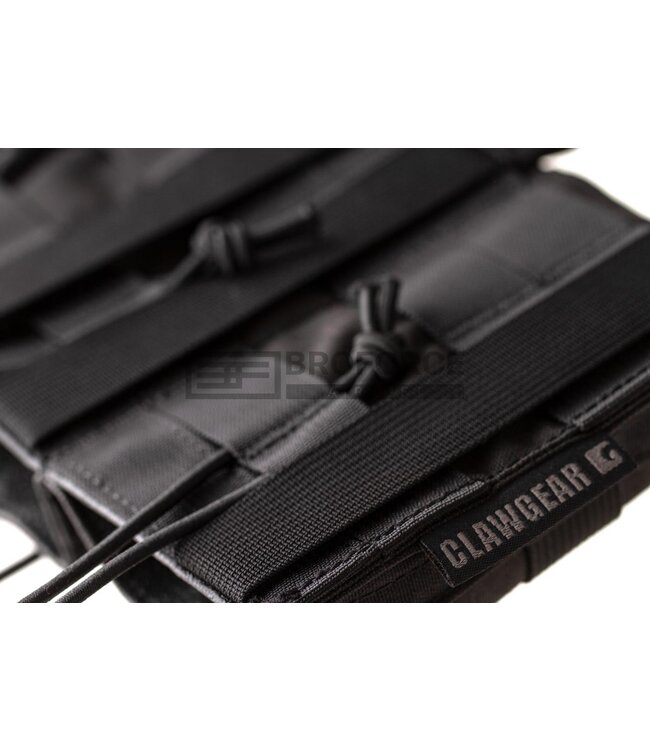 Clawgear 5.56mm Open Triple Mag Pouch Core - Black