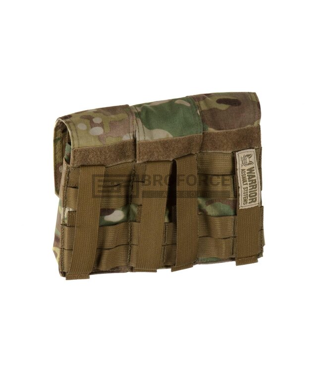 Warrior Triple Covered Mag Pouch M4 5.56mm - Multicam