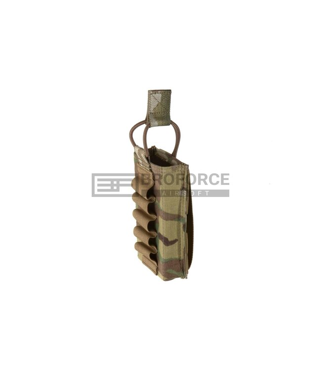 Warrior Single Open Mag Pouch 5.56mm with Shotgun Strip - Multicam