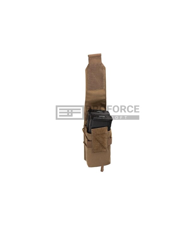 Clawgear 5.56mm Single Mag Stack Flap Pouch Core - Coyote