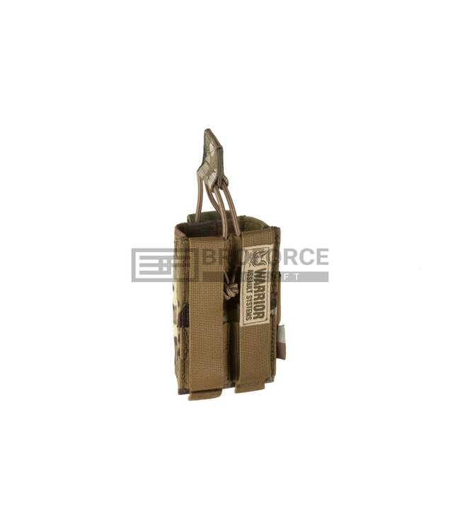 Warrior Single Open Mag Pouch 5.56mm with 9mm - Multicam