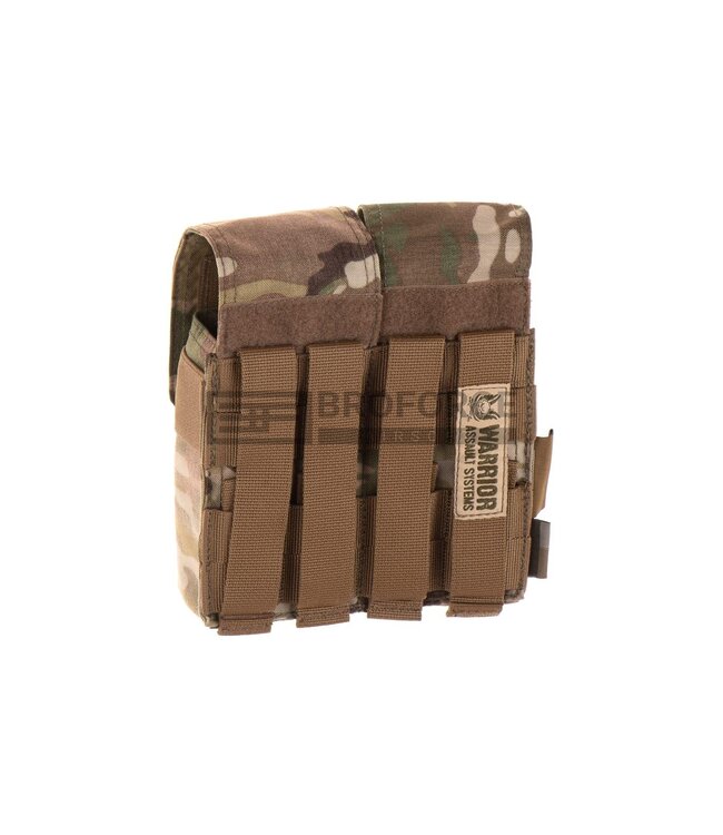 Warrior Double Covered M4 5.56mm Mag Pouch - Multicam