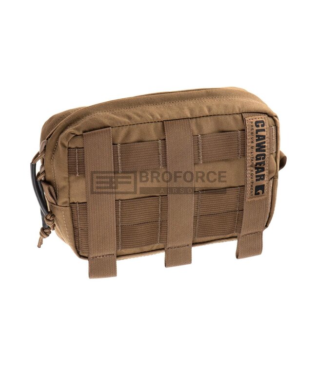 Clawgear Medium Horizontal Utility Pouch Zipped Core - Coyote