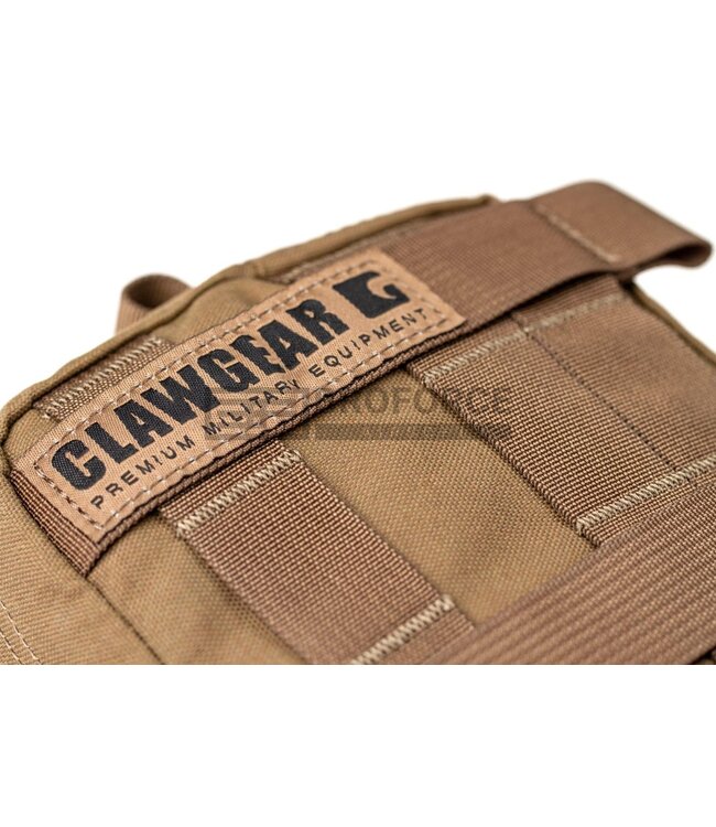 Clawgear Medium Horizontal Utility Pouch Zipped Core - Coyote