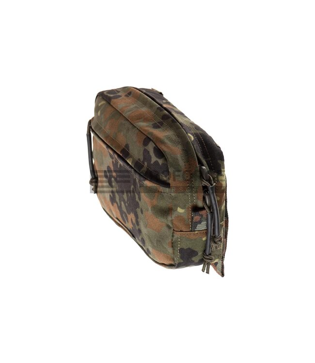 Clawgear Medium Horizontal Utility Pouch Zipped Core - Flecktarn