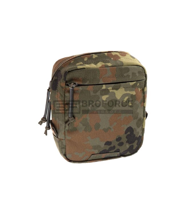 Clawgear Medium Vertical Utility Pouch Zipped Core - Flecktarn