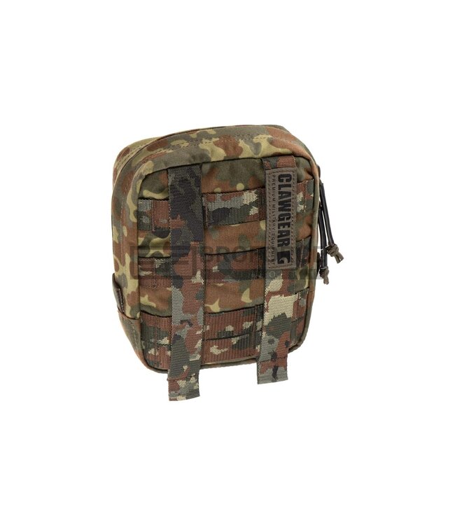 Clawgear Medium Vertical Utility Pouch Zipped Core - Flecktarn