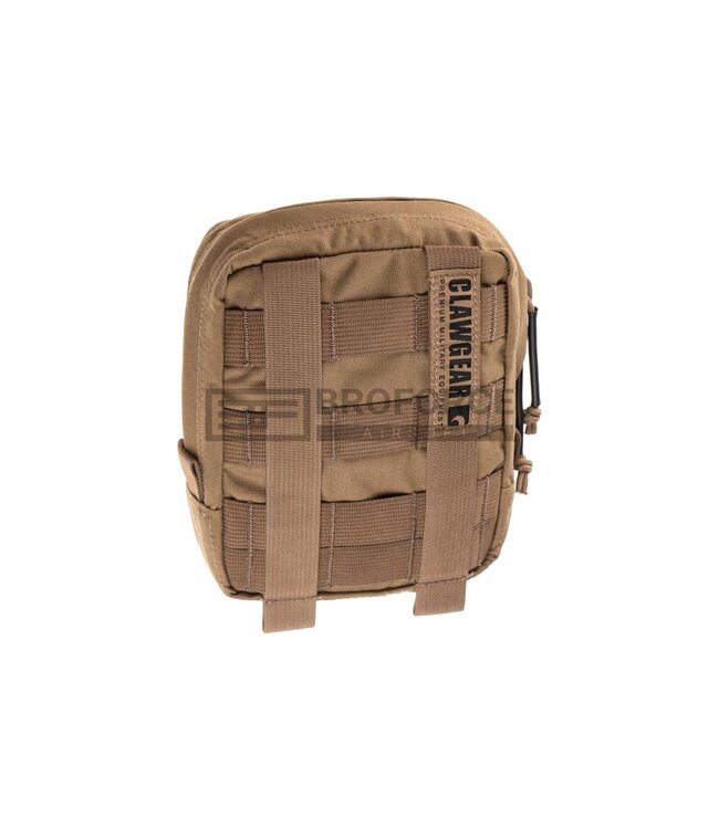 Clawgear Medium Vertical Utility Pouch Zipped Core - Coyote