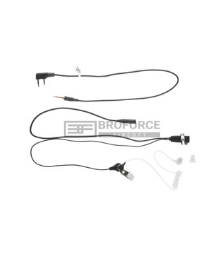 Z-Tactical FBI Style Acoustic Headset Kenwood Connector - Black