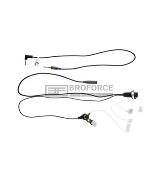 Z-Tactical FBI Style Acoustic Headset Motorola 1-Pin Connector - Black