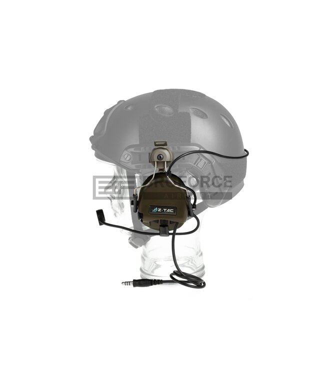 Z-Tactical SRD Headset FAST Military Standard Plug - Foliage Green