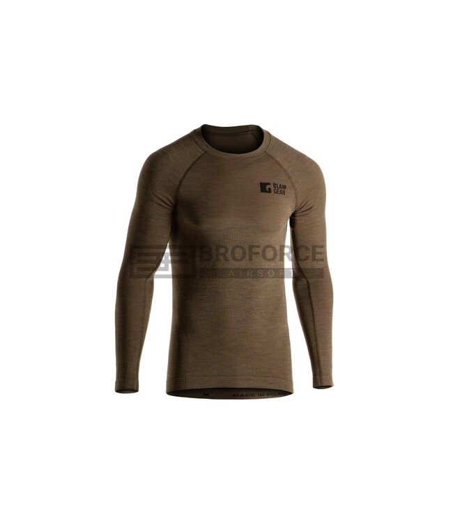 Clawgear Merino Seamless Shirt LS - Stonegrey Olive