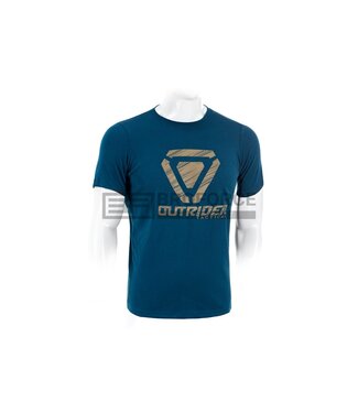 Outrider OT Scratched Logo Tee - Blue