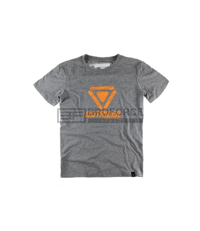 Outrider OT Scratched Logo Tee - Dark Grey