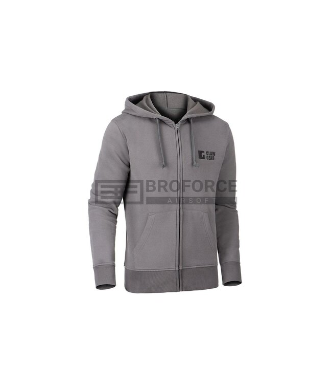 Clawgear CG Logo Zip Hoodie - Wolf Grey