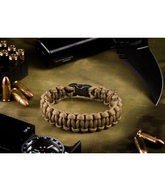 Invader Gear Paracord Bracelet Compact - Coyote Invader Gear Paracord Bracelet Compact - Coyote
