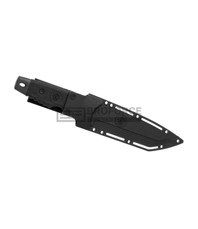 Smith & Wesson SW7S Fixed Blade Serrated Tanto - Black