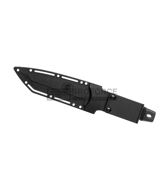 Smith & Wesson SW7S Fixed Blade Serrated Tanto - Black