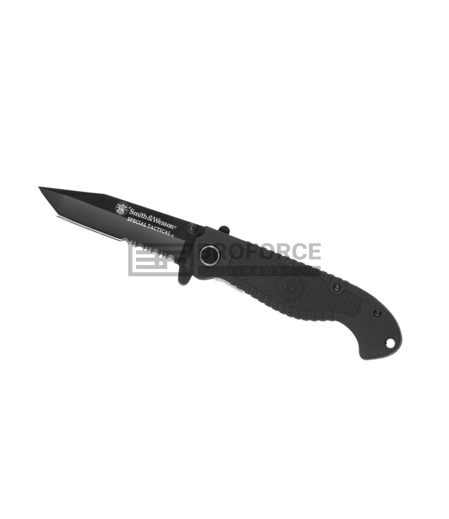 Smith & Wesson Special Tactical CKTACBS Serrated Tanto Folder - Black