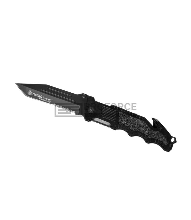 Smith & Wesson Border Guard SWBG2TS Serrated Tanto Folder - Black