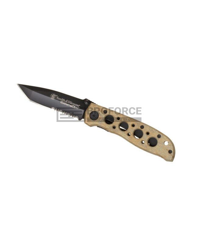 Smith & Wesson Extreme Ops CK5TBSD Serrated Tanto Folder - Desert