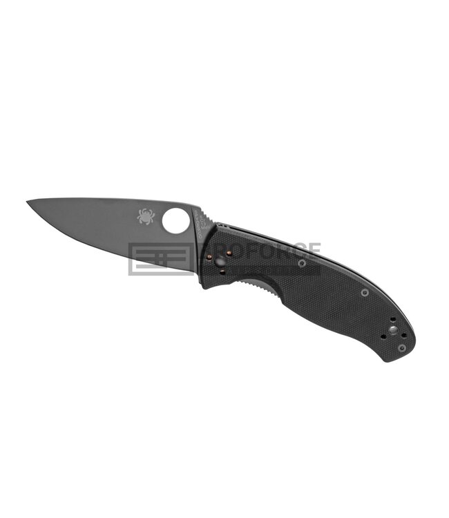 Spyderco C122 Tenacious Plain Edge Folder - Black