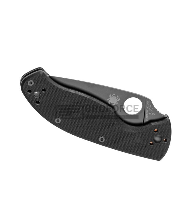 Spyderco C122 Tenacious Plain Edge Folder - Black