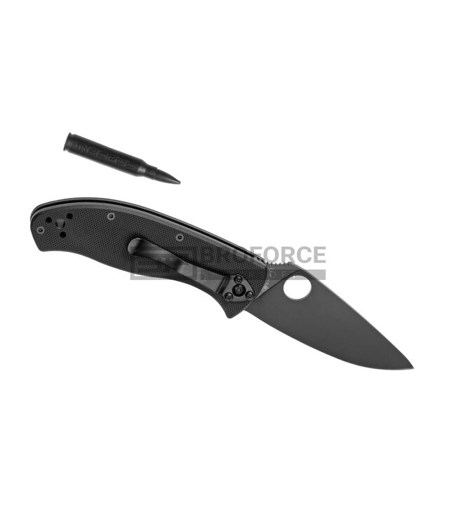 Spyderco C122 Tenacious Plain Edge Folder - Black