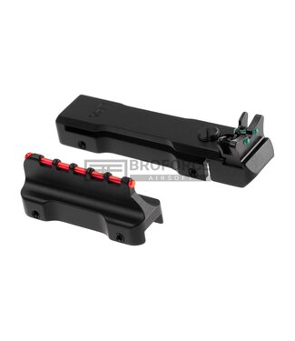 LPA Adjustable Fiber Optic Sights Set for 6-8mm Shotgun Ribs