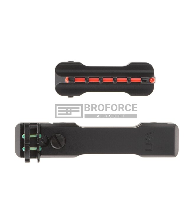 LPA Adjustable Fiber Optic Sights Set for 6-8mm Shotgun Ribs