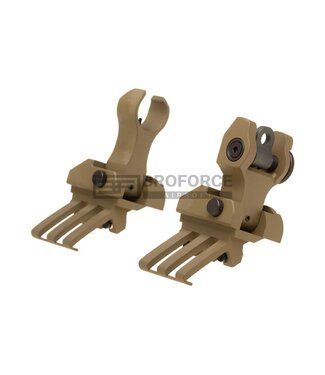 G&P One O'Clock Off-Set Flip-Up Sights - Desert