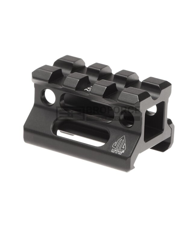 Leapers Universal Super Slim Riser Mount 3 Slot 0.75' - Black