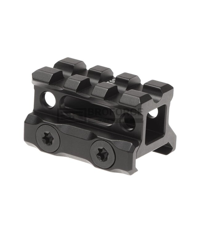 Leapers Universal Super Slim Riser Mount 3 Slot 0.75' - Black