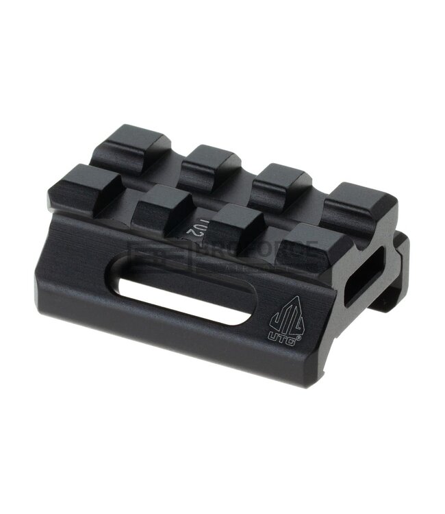 Leapers Universal Super Slim Riser Mount 3 Slot 0.50' - Black