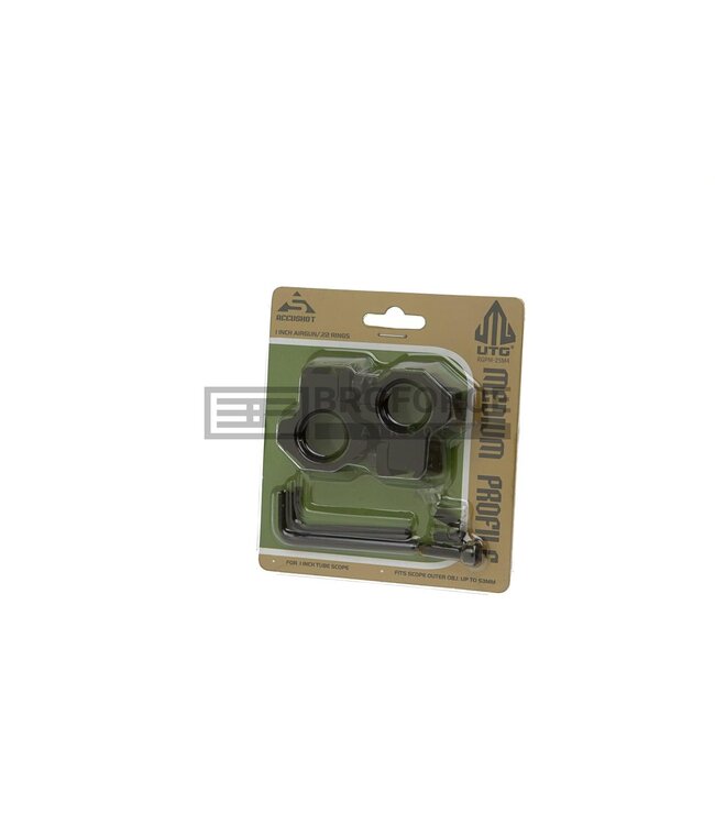 Leapers 25.4mm Airgun Mount Ring Medium - Black