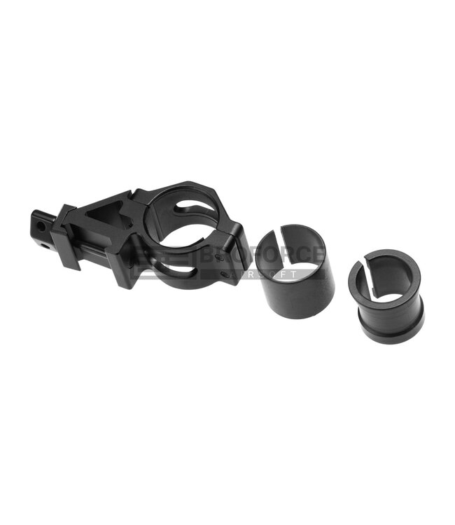 Leapers 25.4mm Angled Offset Low Profile Ring Mount - Black