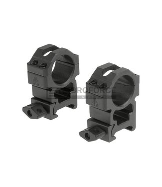 Leapers 25.4mm CNC Mount Rings High - Black