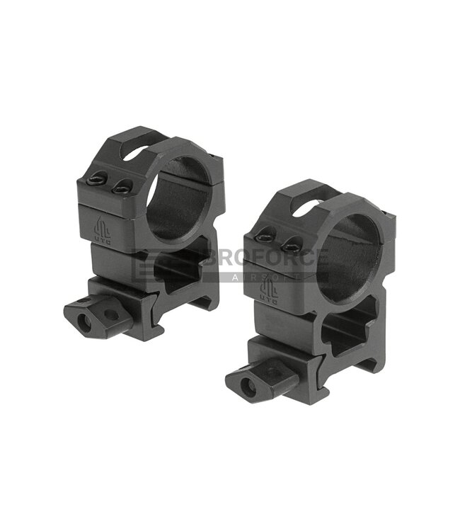 Leapers 25.4mm CNC Mount Rings High - Black