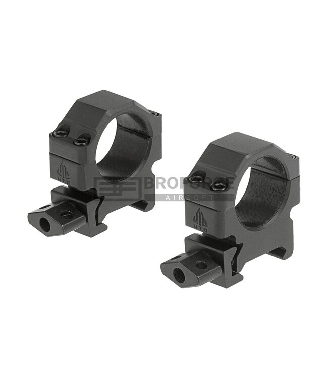 Leapers 25.4mm CNC Mount Rings Low - Black