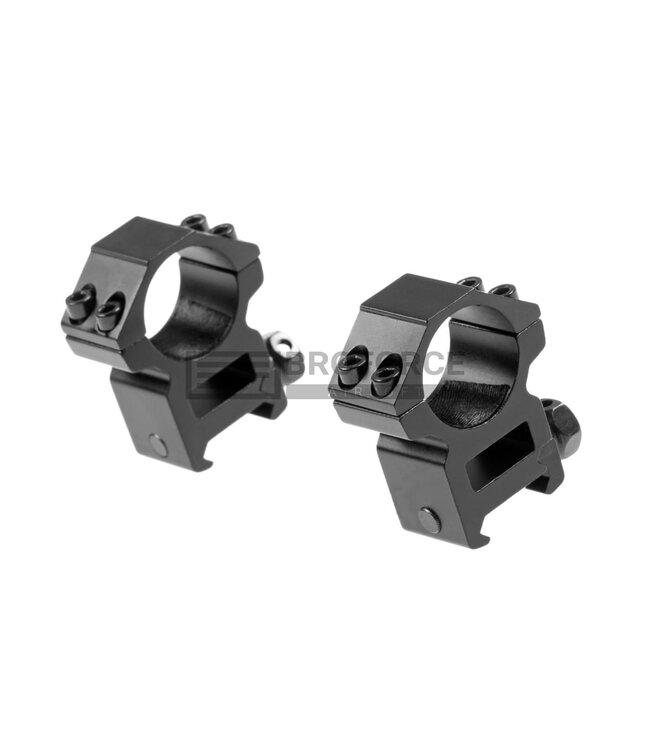 Pirate Arms 25.4mm High Type Mount Rings - Black