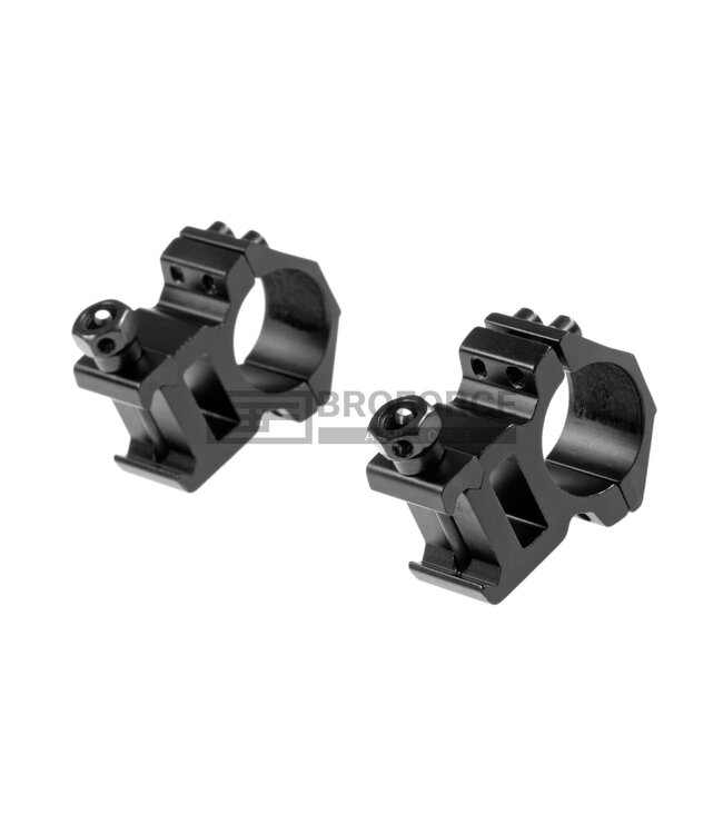 Pirate Arms 25.4mm High Type Mount Rings - Black