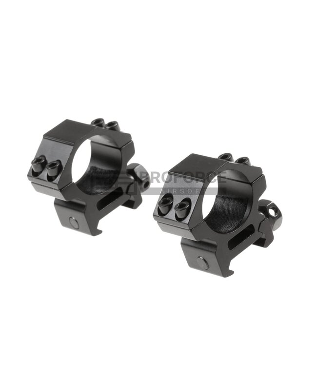 Pirate Arms 25.4mm Low Type Mount Rings - Black