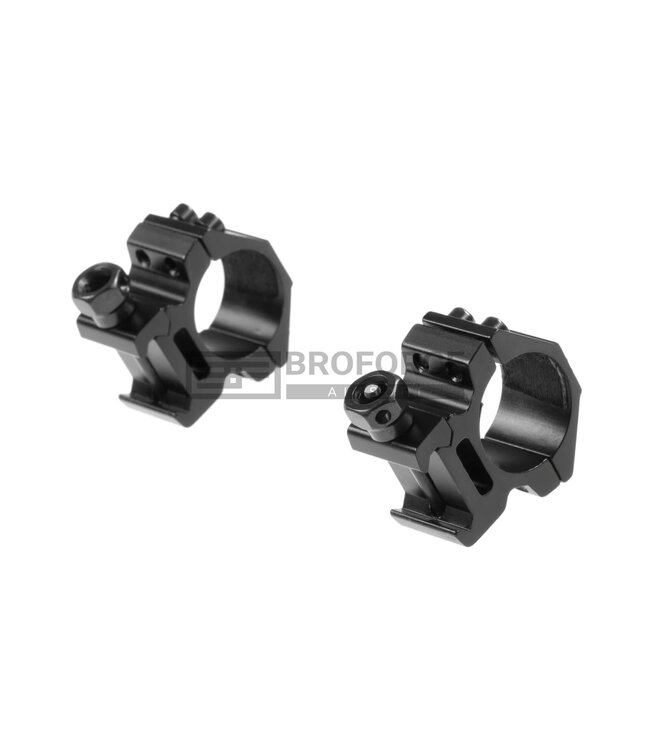 Pirate Arms 25.4mm Low Type Mount Rings - Black