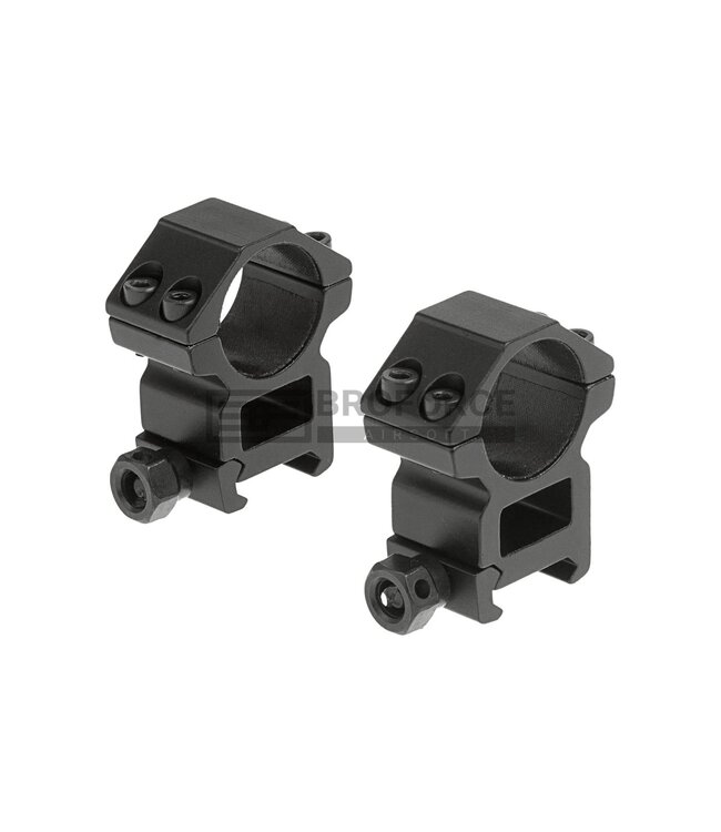 Leapers 25.4mm Mount Rings High - Black