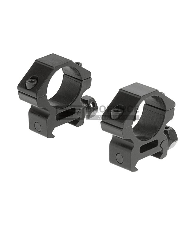 Leapers 25.4mm Mount Rings Low - Black