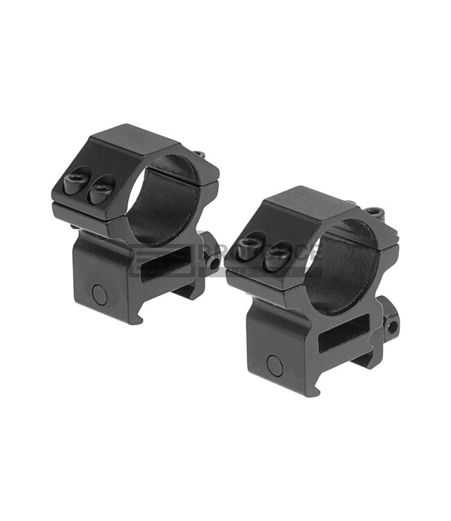 Leapers 25.4mm Mount Rings Medium - Black