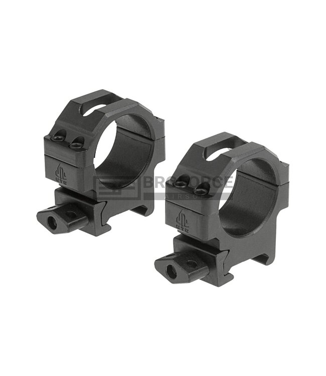 Leapers 30mm CNC Mount Rings Low - Black